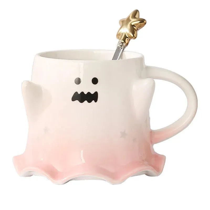 Halloween Cute Ghost Ceramic Cup - Bellarte Enchanté Halloween Cute Ghost Ceramic Cup